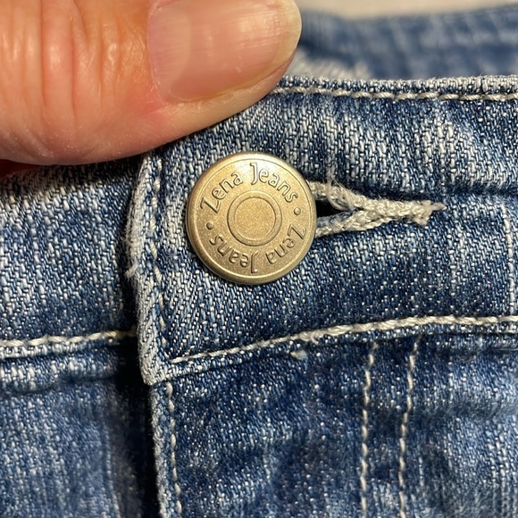 Vintage Zena Jeans Capri Bermuda shorts, embroidered, 14 - Picture 8 of 8